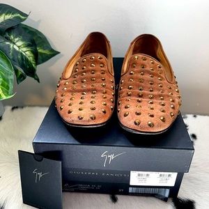 Giuseppe Zanotti Embellished Suede Flats (37)